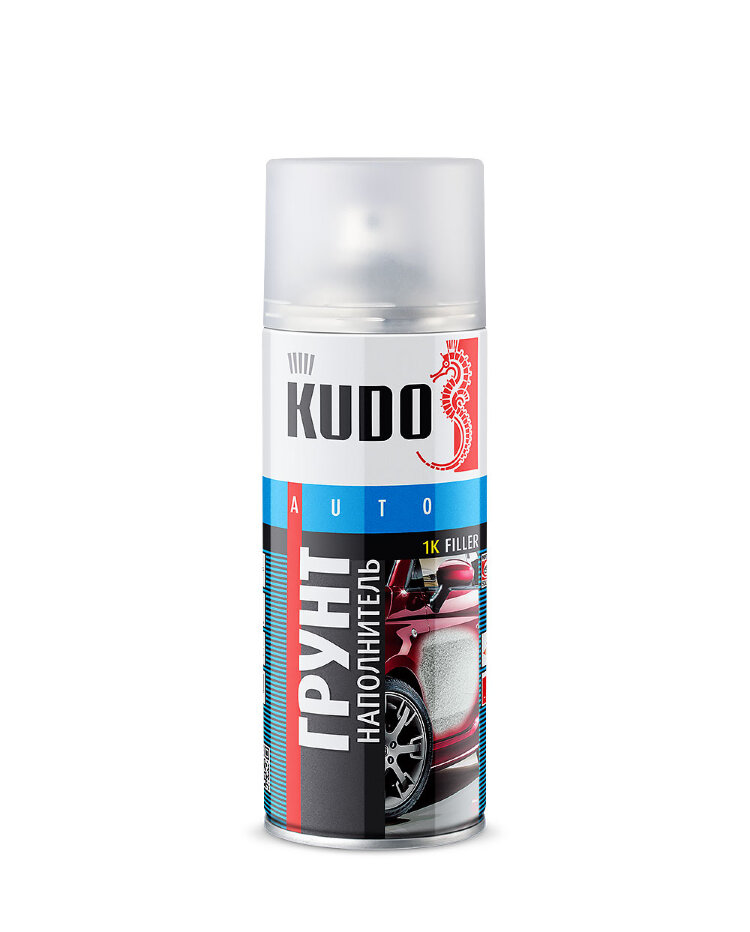 KUDO Грунт-наполнитель распыляемый 1К (красно-коричневый), 0,52л, (уп/6шт), арт. KU-2202 KUDO Грунт-наполнитель распыляемый 1К (красно-коричневый), 0,52л, (уп/6шт), арт. KU-2202