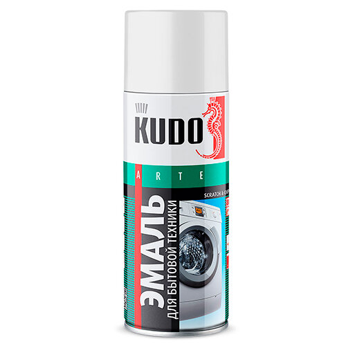 KUDO Краска в баллоне для бытовой техники (белая), 0,52л, арт. KU-1311 KUDO Краска в баллоне для бытовой техники (белая), 0,52л, арт. KU-1311