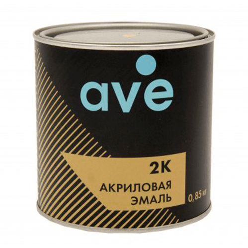 AVE 1К Эмаль черная матовая акриловая 0,4 кг (уп/12шт), шт. AVE 1К Эмаль черная матовая акриловая 0,4 кг (уп/12шт), шт.