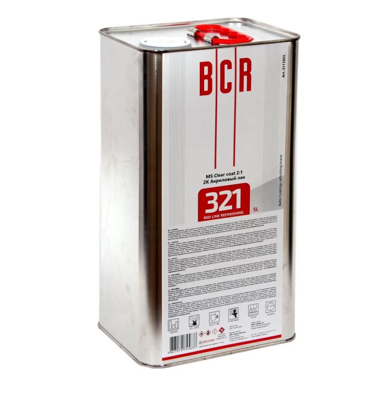 BCR RL 2К 2:1 Лак акриловый 321 MS 20л + отв. 30Н (5л+5л) комп. (1шт.), арт. 3111056 BCR RL 2К 2:1 Лак акриловый 321 MS 20л + отв. 30Н (5л+5л) комп. (1шт.), арт. 3111056