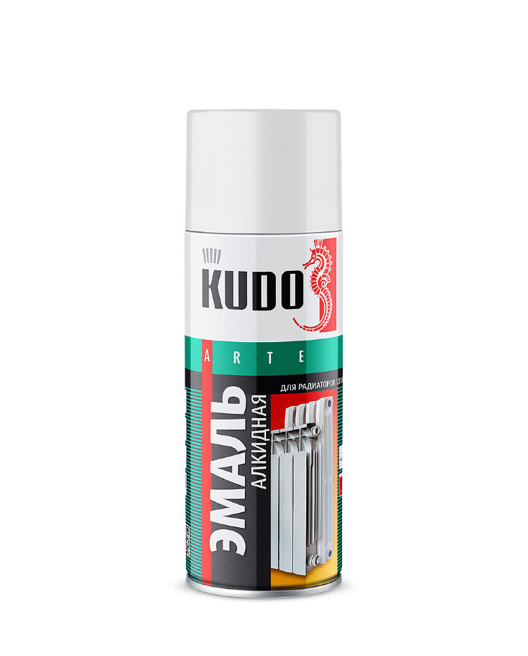 KUDO Краска в баллоне для радиаторов отопления (белая), 0,52л, (уп/6шт), арт. KU-5101 KUDO Краска в баллоне для радиаторов отопления (белая), 0,52л, (уп/6шт), арт. KU-5101