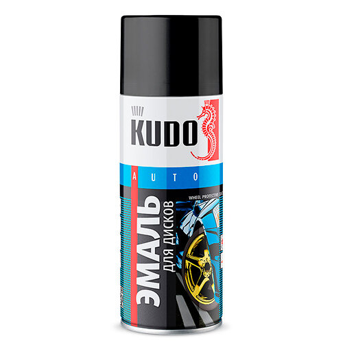 KUDO Краска в баллоне для дисков черная, 0,52л, арт. KU-5203 KUDO Краска в баллоне для дисков черная, 0,52л, арт. KU-5203