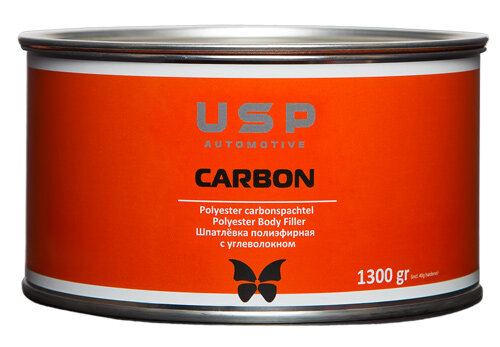 USP Шпатлёвка Carbon полиэфирная наполнительная, 1,8кг USP Шпатлёвка Carbon полиэфирная наполнительная, 1,8кг