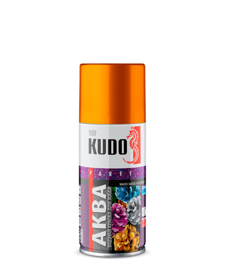 KUDO Краска в баллоне смываемая водная для хобби серебрян. металлик, 210 мл, (уп/12шт), арт.KU-P210 KUDO Краска в баллоне смываемая водная для хобби серебрян. металлик, 210 мл, (уп/12шт), арт.KU-P210