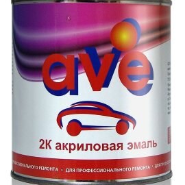 AVE 2К Эмаль акриловая Белая 040 0,85 кг + отв. 0,2кг (комплект) (уп/12шт), шт.
