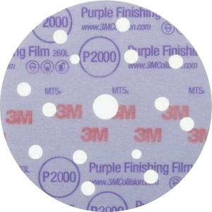 3М Абразивные круги для полир. Р2000 Hookit 260L+ Purple 15 отв., D150 мм, на плён.основе, арт.51304 3М Абразивные круги для полир. Р2000 Hookit 260L+ Purple 15 отв., D150 мм, на плён.основе, арт.51304