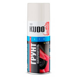 KUDO Грунт-наполнитель распыляемый 1К (белый), 0,52л, арт. KU-2204