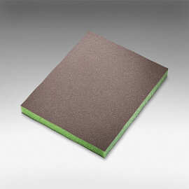 SIAsponge Губка Р600 Soft superfine зеленая 2-сторонная 69х120х13 мм арт.0070.1232.01.09