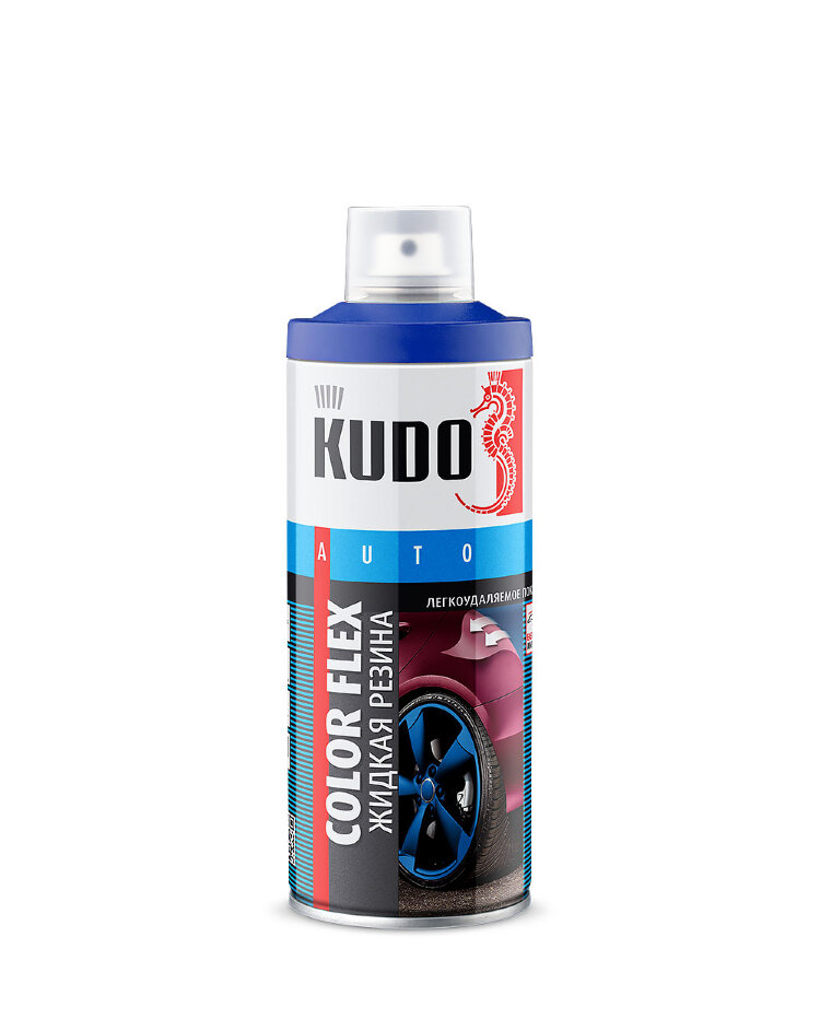 KUDO Жидкая резина-спрей черная, 0,52л, (уп/6шт), арт. KU-5502 KUDO Жидкая резина-спрей черная, 0,52л, (уп/6шт), арт. KU-5502