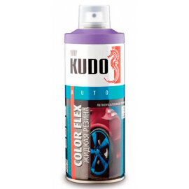 KUDO Жидкая резина, спрей белая, 0,52л, арт. KU-5501