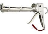 MATRIX Пистолет для герметика, 310 мл, "полуоткрытый", хромир., зубчатый шток 7мм, арт. 88640