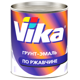 VIKA 1К Грунт-эмаль по ржавчине RAL 9005 черный 0,9 кг (1/14)