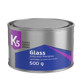 К5 Шпатлёвка GLASS со стекловолокном 0.5кг. арт.264.0500.05