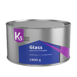 К5 Шпатлёвка GLASS со стекловолокном 1.8кг. арт.264.1800.05